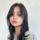 ウェーブレイヤー/ダークグレージュ/顔まわりレイヤー/NS-63