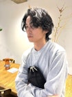 黒髪パーマ