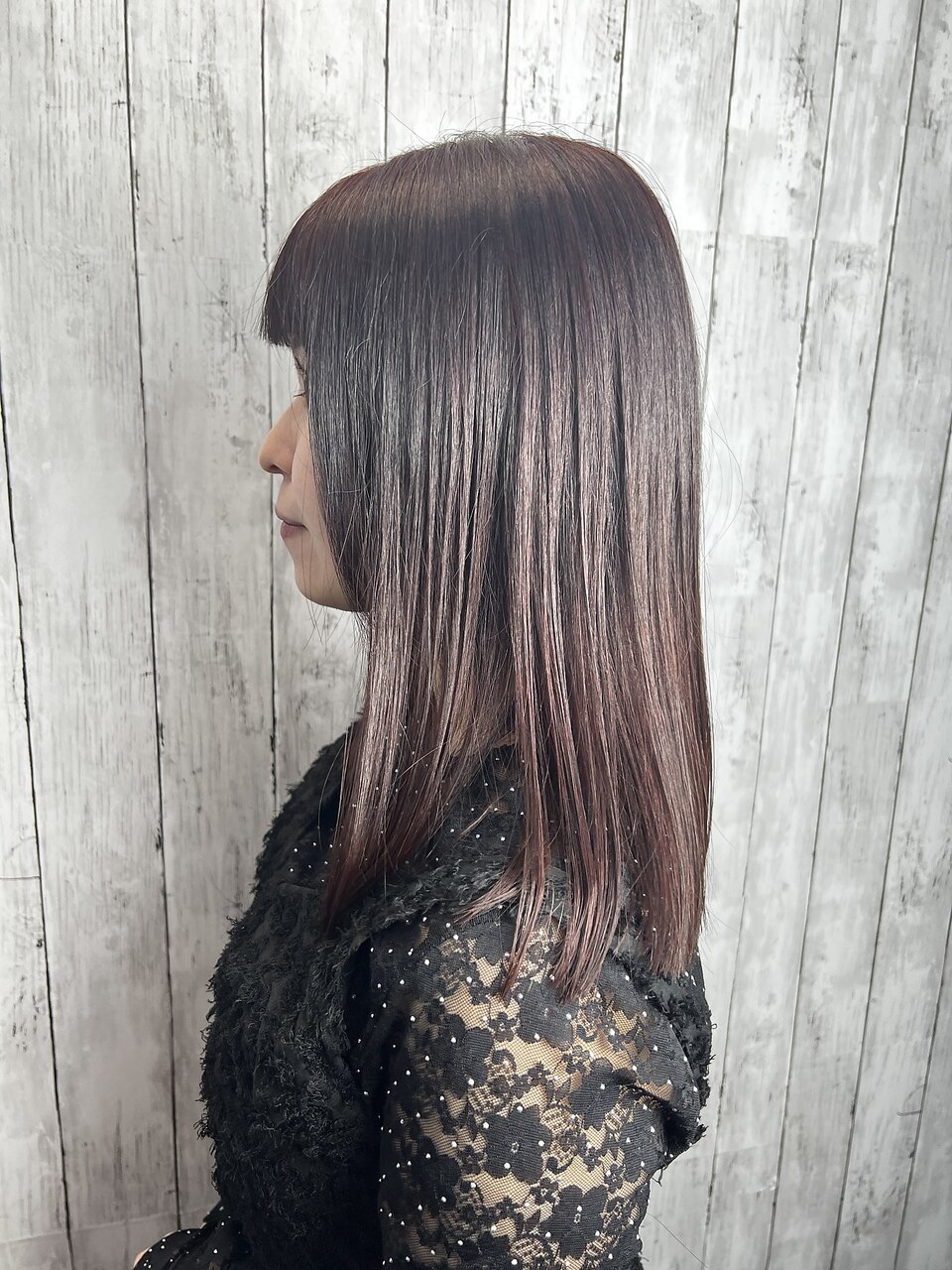 【ストレート】【トリートメント】レッドブラウンカラー