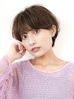 前下がりショート・ボブ/絶壁解消/前髪あり/30代/40代/50代