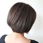 品のあるショートボブ×艶感ブルーベージュ◇