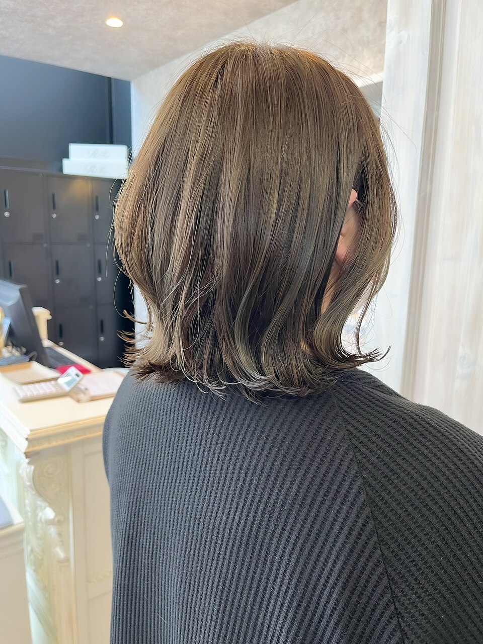 福山人気10代20代30代オリーブベージュブリーチなし艶カラー美髪