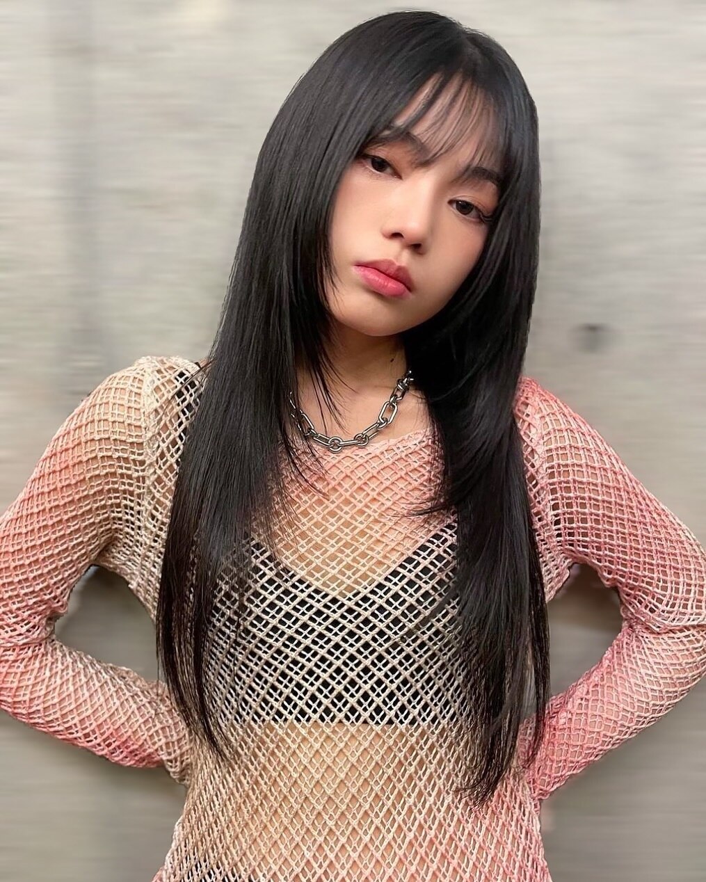 【akane】レイヤーカットハッシュカット韓国ヘア顔周りカット