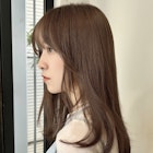 姫カットレイヤー/マロンベージュ/くすみベージュ/透明感カラー