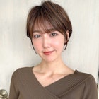 似合わせ ショート ボブ 30代 40代 小顔 新宿 ひし形 前上がり