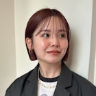 ぷつっとボブ ワインレッド チェリーレッド コンパクトボブ