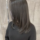 ブリーチなしダブルカラーグレーアッシュ