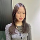 ラベンダーベージュにロングレイヤー