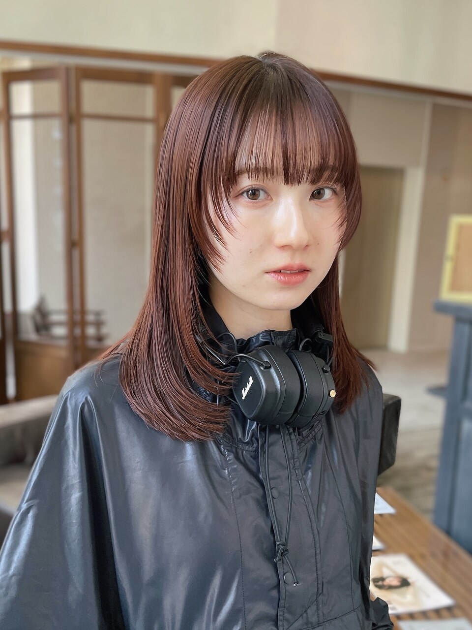 フェイスレイヤー/顔周りレイヤー/レッドブラウン