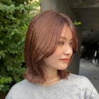 ナチュラルボブ/小顔似合わせカット/フェミニン/メルティカラー