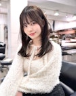 薄め前髪顔まわりレイヤーシースルーぱっつん前髪おくれ毛