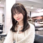 薄め前髪顔まわりレイヤーシースルーぱっつん前髪おくれ毛