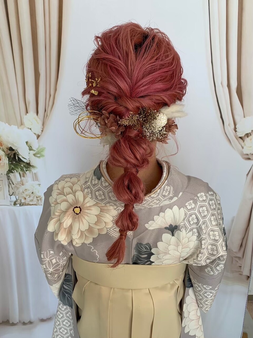 卒業式ヘアセット/ヘアアレンジ/アレンジ/着物