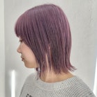 #ラベンダーピンク#モーヴパープル#ダブルカラー#レイヤー#小出