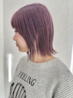 #ラベンダーピンク#モーヴパープル#ダブルカラー#レイヤー#小出
