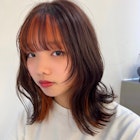 ロング 顔まわりインナーカラー/川崎/ブリーチ/ハイトーン