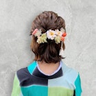 ハーフアップヘアアレンジ&袴着付け【Treno.吉祥寺】