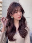 韓国風ヨシンモリ×透明感ピンクブラウン/髪質改善