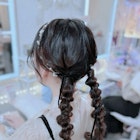 お呼ばれ 推し活 イベント 量産型 ツインテール ベロアリボン