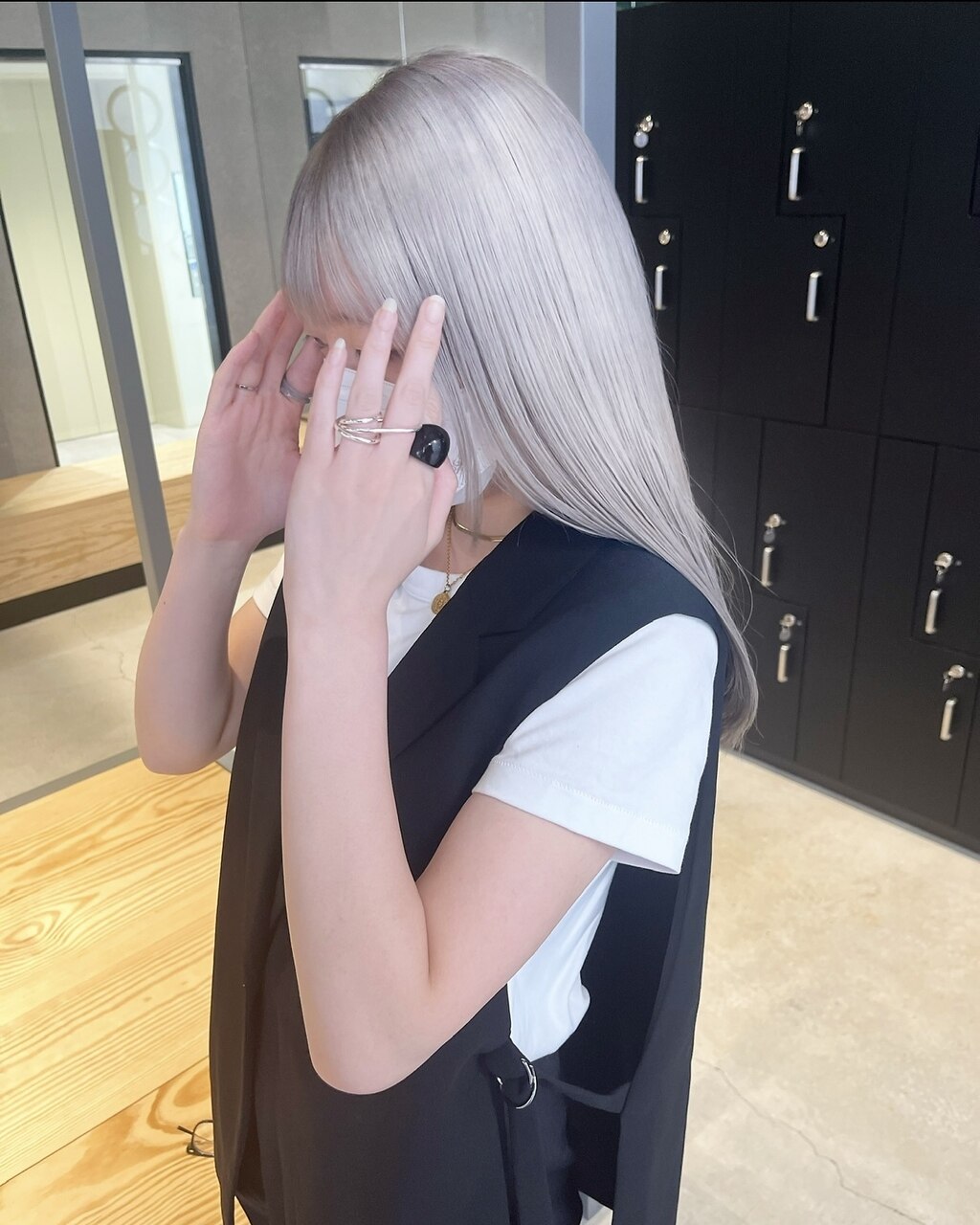 ホワイトブロンド/プラチナカラー/プラチナホワイト