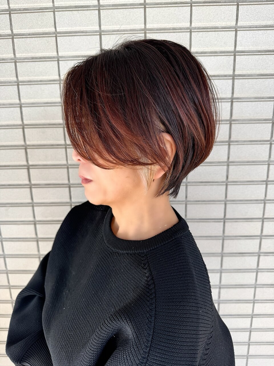 大人可愛いハンサムショート/インナーカラーショート
