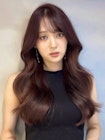 髪質改善/韓国風ヨシンモリ×透明感ピンクブラウン