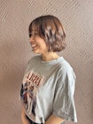 《TOPHAIR 中庄店/きゃん》マロンブラウン×ミニボブ
