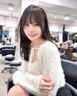 薄め前髪顔まわりレイヤーシースルーぱっつん前髪おくれ毛