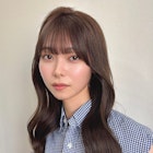 Instagram/annuy__o0 顔まわりカット/ベージュカラー/韓国巻き