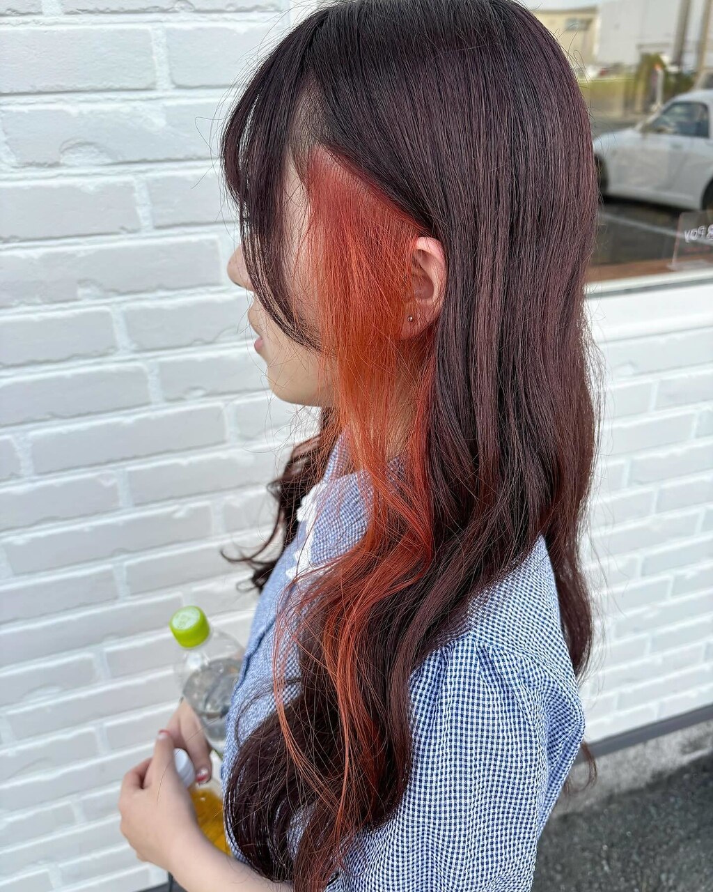 オレンジインナーカラー