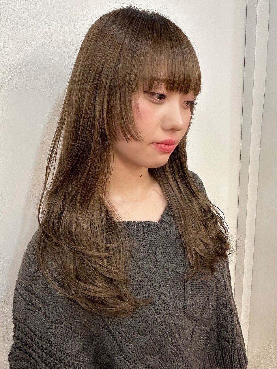 姫カット×ロングレイヤー