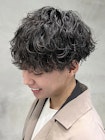 渋谷緩め波巻きスパイラルパーマツイストスパイラルツーブロック