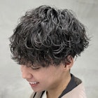 渋谷緩め波巻きスパイラルパーマツイストスパイラルツーブロック