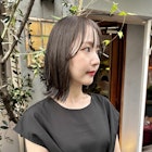 島田/くすみベージュ 髪質改善 ブリーチ無し サイドバング 大人