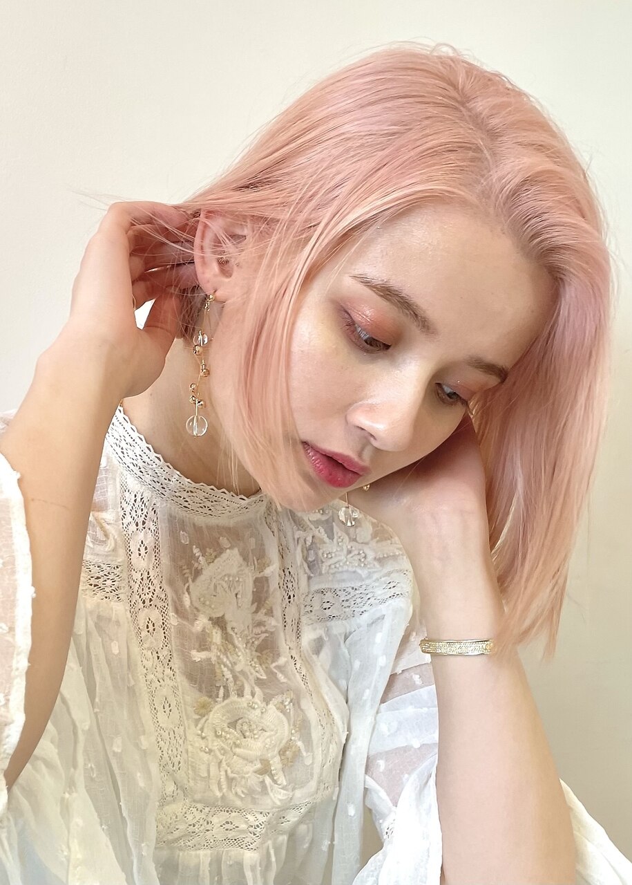 ボブ×ペールピンク