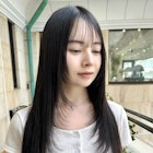 ブラックメルティカラー韓国ヘア フェミニンロング レイヤー