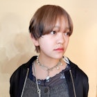 【諒】マッシュショートカットデザインカラーエンドカラー前髪