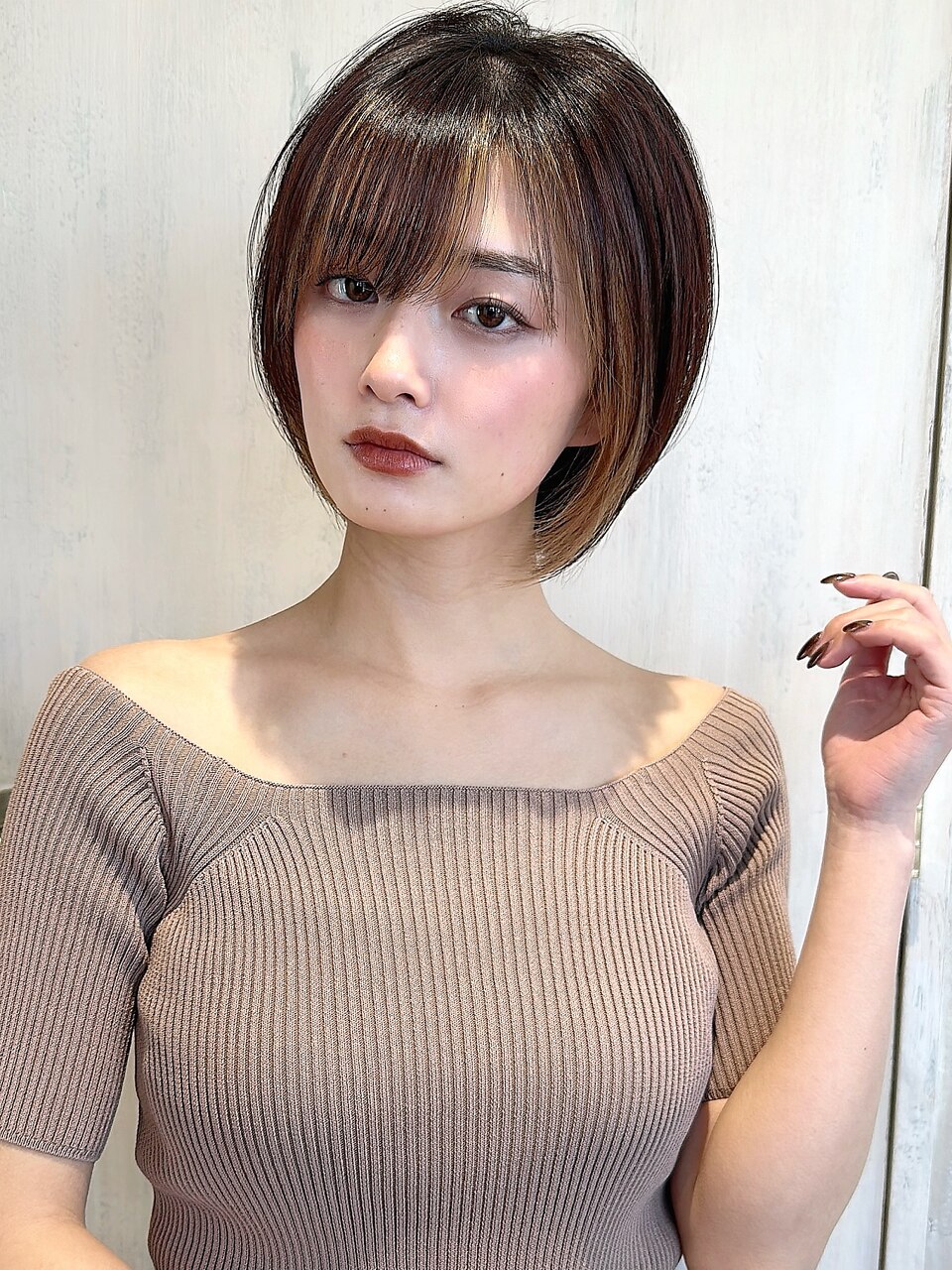 みねスタイル♪ 前下がり ひし形 ショートボブ 30代 40代 50代