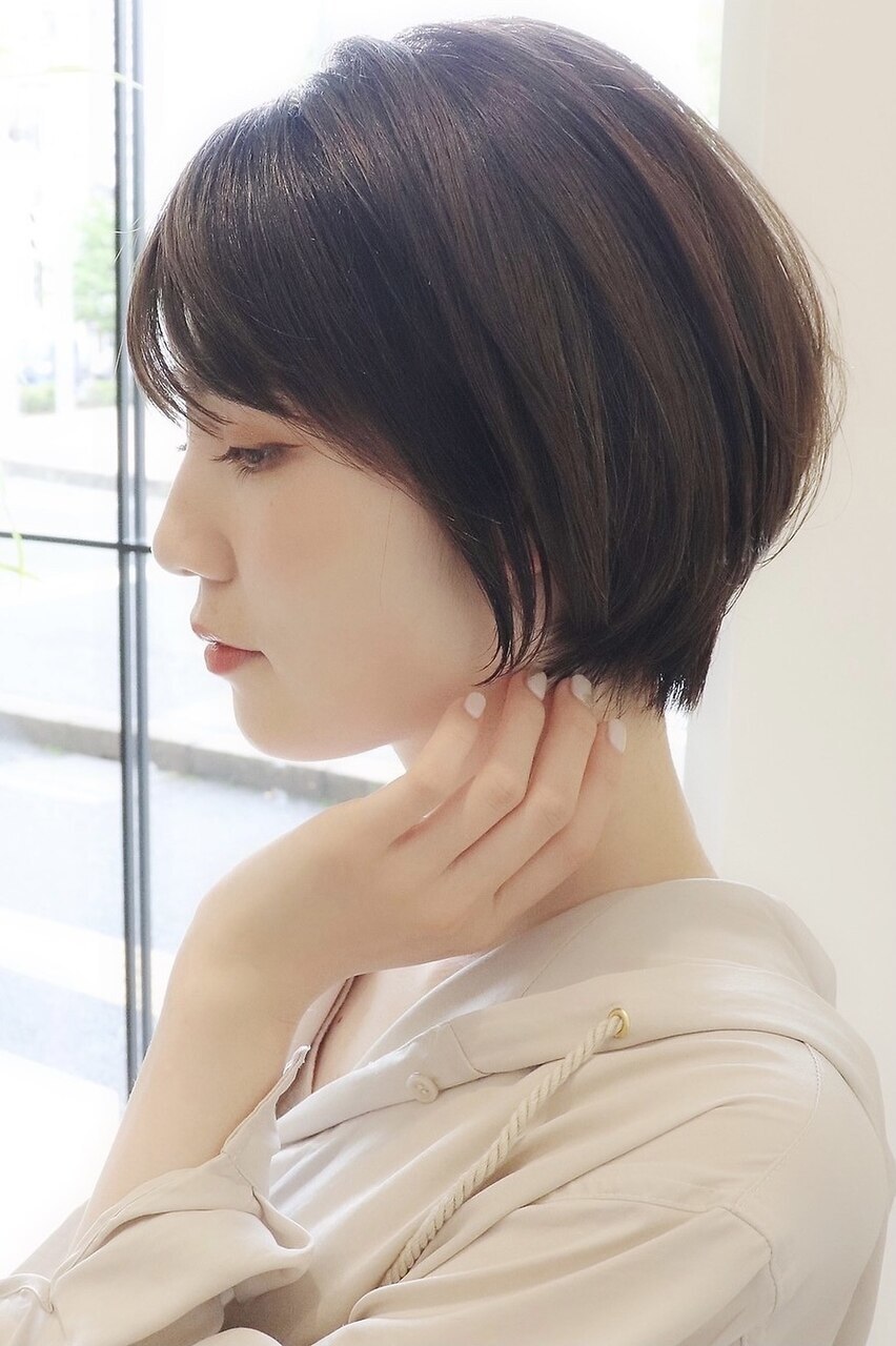 【 Ｉ. 】30代からのナチュラル前下がりショートボブ　川口