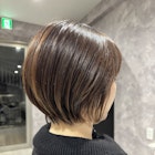 大人可愛いショートボブ/丸みショート