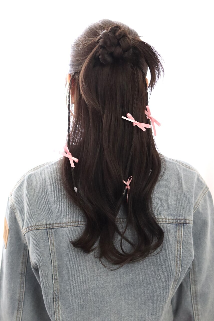 【高橋那月】20代30代40代◎リボンアレンジハーフアップ