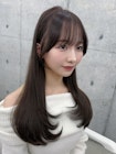☆ワンカールで可愛いレイヤーカット 春カラー ブラウンカラー☆