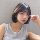 【marfe】マッシュボブ_黒髪ボブ_ポイントカラーF