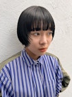 マッシュショートとナチュラルストレート