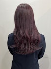 ブリーチなしダブルカラー ラベンダーピンク 表参道