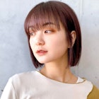 Say.イメチェンホワイトブロンド外ハネボブ美髪ワイドバング