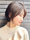 30代40代大人女性/前髪ありショートボブ/ショートヘア/髪質改善