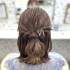 ハーフアップ/参列ヘア/ミディアム/ヘアセット/鎌倉