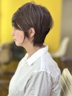 大人ショートボブ＋ニュアンスパーマ＋生コラーゲンTR