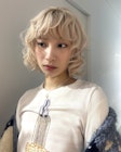 ホワイトブロンド／ボブ
